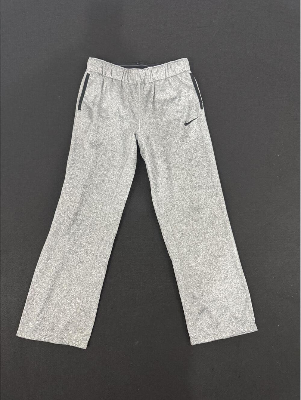 Nike Gray Athletic Pants with Elastic Waistband Boys Large